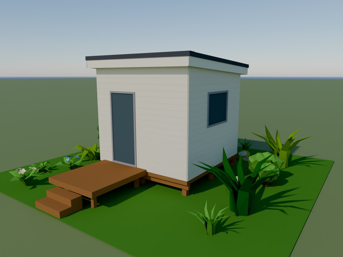 Rendered 3D view of the Totara sleepout